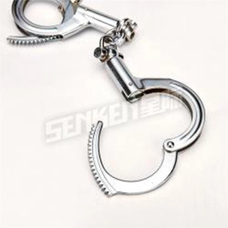 Silver Double-Lock Police Handcuff